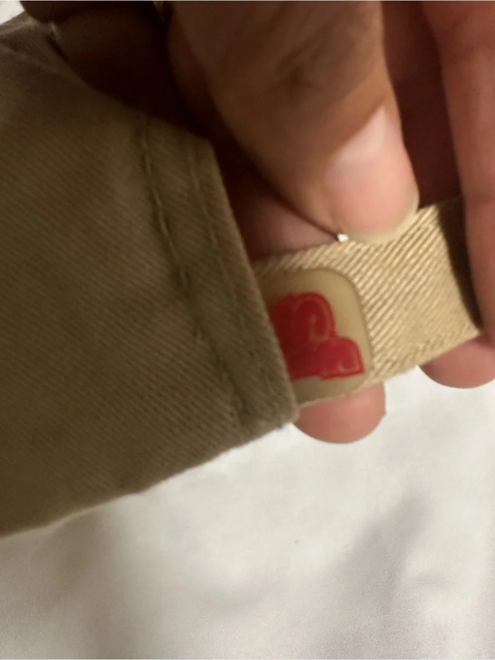 Señor Frog's Khaki Cap with Red Logo Pin